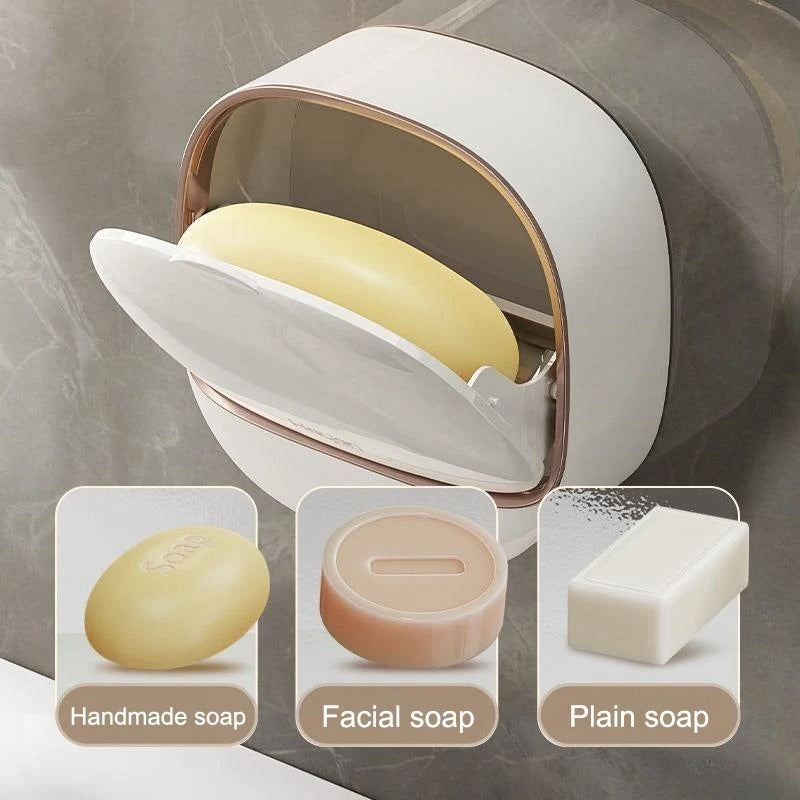 Luxury Soap Holder Punch Free Drain Laundry Soap