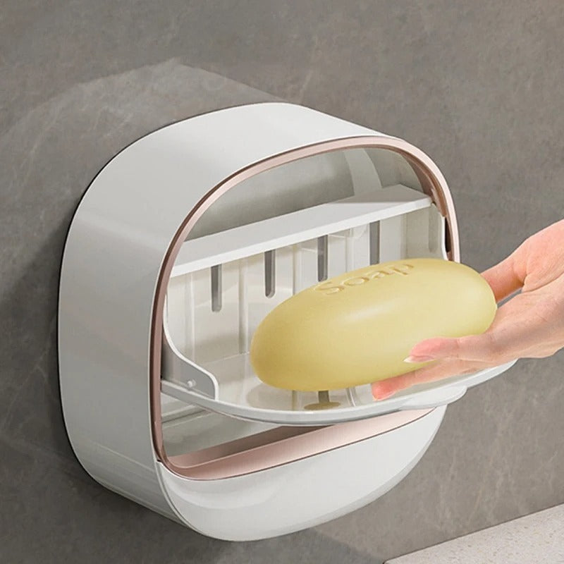 Luxury Soap Holder Punch Free Drain Laundry Soap