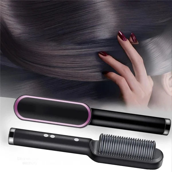 Electric Professional Hair Straightening Brush