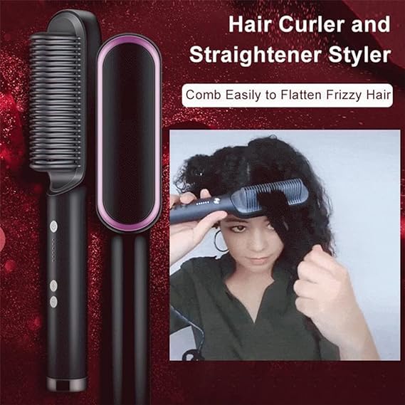 Electric Professional Hair Straightening Brush