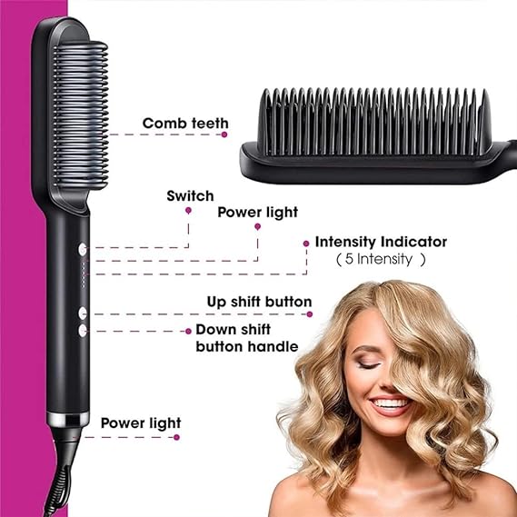 Electric Professional Hair Straightening Brush